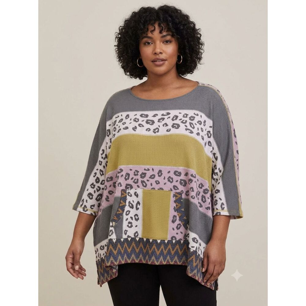 New Oddi Leopard Poncho